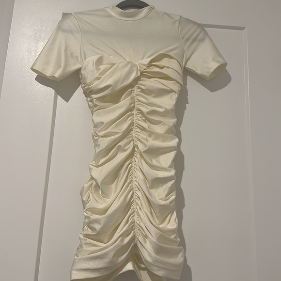 ALEXANDER WANG Ruched Mock Neck Mini Dress - Picture 3 of 4